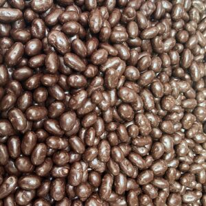 Fèves de cacao caramélisées au chocolat noir BIO