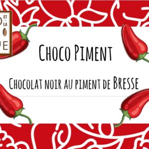 Chocolat Noir au piment doux de Bresse