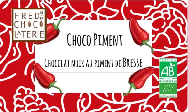 Chocolat Noir au piment doux de Bresse