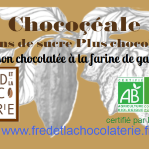 Chocoçéale (boisson chocolatée avec 15% de sucre de coco) BIO