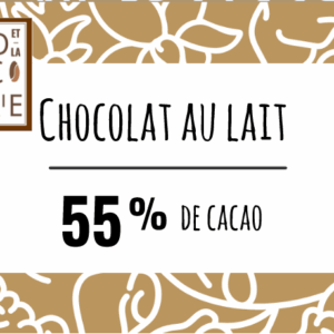 Chocolat au lait 55% de cacao BIO