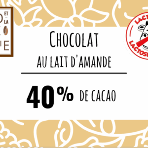 Chocolat au lait ..... d'amande 40% de cacao BIO