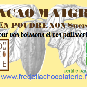 Cacao en poudre sans sucre BIO